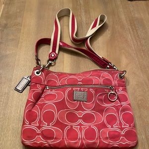 Red Coach Crossbody